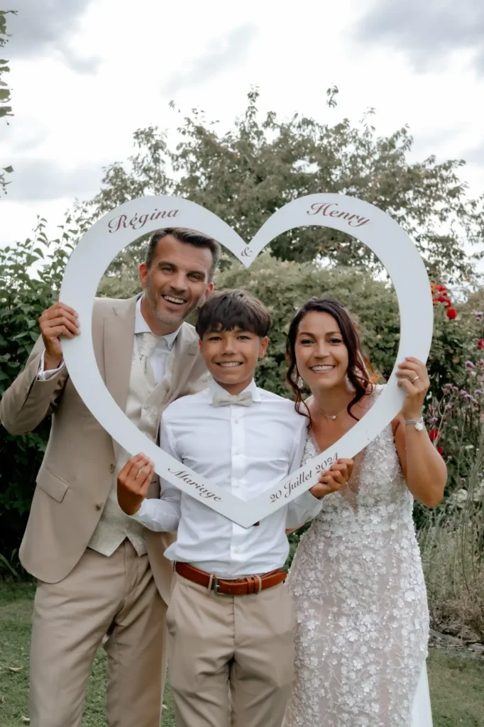 Mariage de Régina et Henry, et leur fils, propriétaire du gîte et de la suite